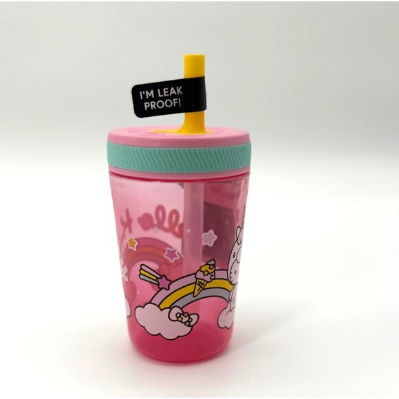 Hello Kitty Leak-Proof 15oz Unicorn Zak! Everyday Smiles BPA-Free Tumbler With S - Picture 4 of 7